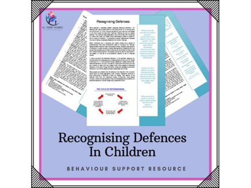 Behaviour Support: Recognising Defences in Children and Others
