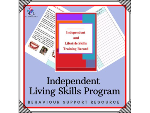 Behaviour Support: Independent/ Lifestyle Skill Development/Training Program