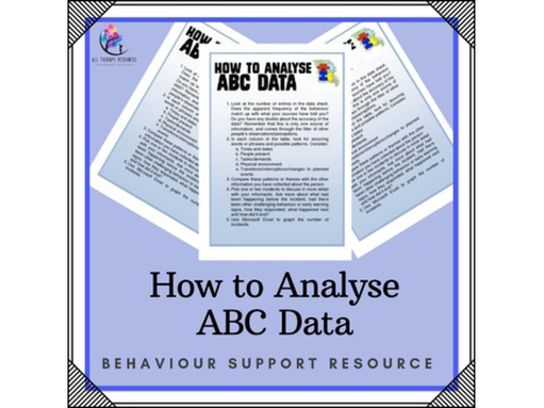 Behaviour Support: How to Analyse ABC data