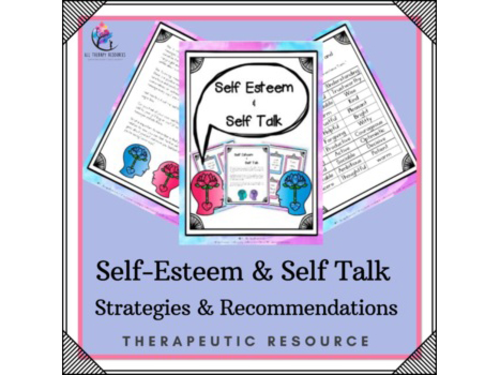 Self-Esteem and Self-Talk Handout and Activities Growth Mindset Counseling