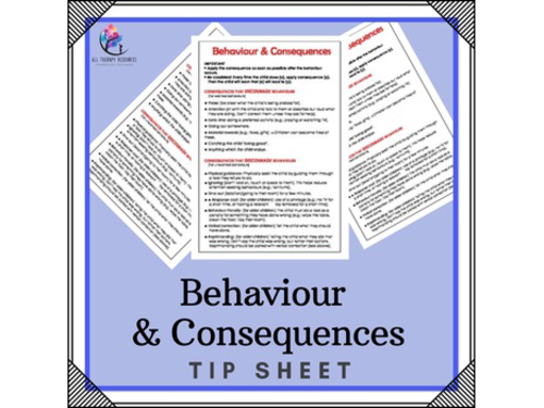 Behavior Support: Behavior & Consequences