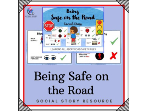 Being Safe on the Road Social Narrative - Autism  ABA Life Skills SPED