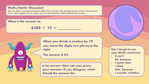 Maths Starter Discussion & Reasoning Activities