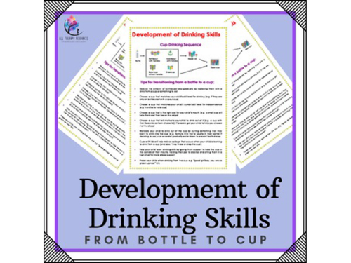 Occupational Therapyy - Development of Drinking Skills - From bottle to cup