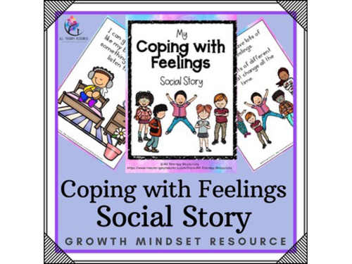 My Coping with Feelings Book - Visual Social Narrative & Activities SPED
