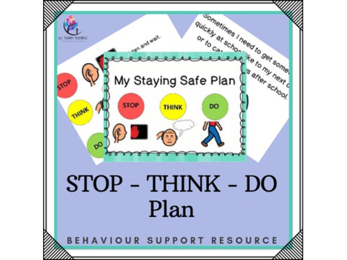 My Staying Safe Plan - 36 pages - STOP THINK DO PLAN