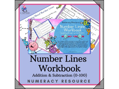 Number Lines - Addition/Subtraction (0-100) - Numeracy Early Learning Resource