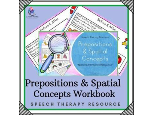 Preposition & Spatial Concept - Speech Therapy Language Resource