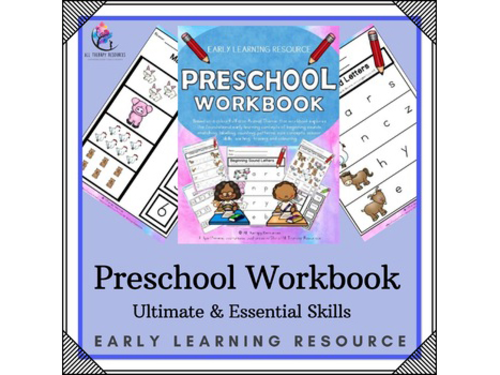 Essential & Ultimate Preschool Skills Workbook - 40 Activities Kindergarten