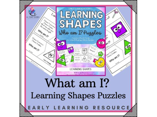 Shapes In Everyday Life - Who Am I? 2-Piece Puzzles - Preschool