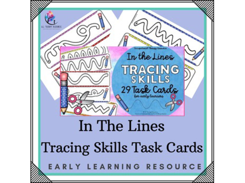 In The Lines Tracing Task Cards for Early Learners - Occupational Therapy