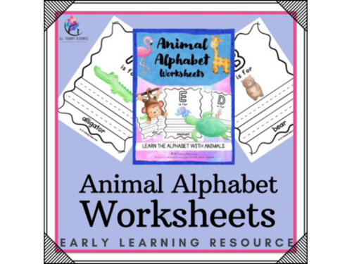 Alphabet Letters Practice Pages A-Z (Kindergarten Worksheets)