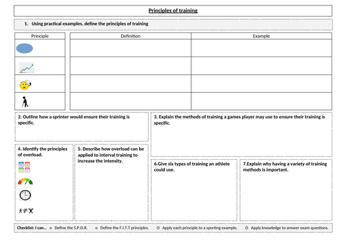 ocr-gcse-pe-paper-1-revision-principles-of-training-teaching-resources