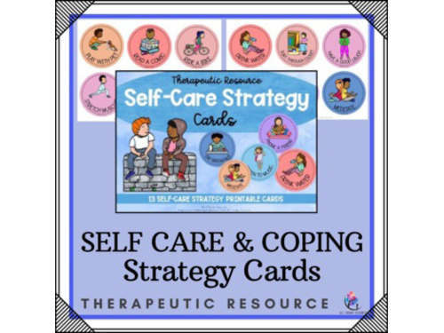 Self Care Coping and Calming Strategy Cards