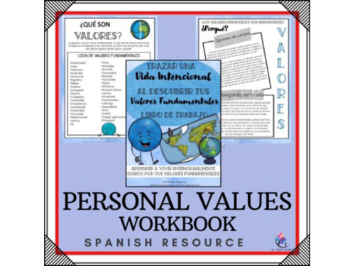 SPANISH VERSION | Personal Values Workbook Unit | Health Education Curriculum
