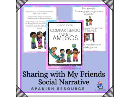 SPANISH VERSION - Sharing with Friends - Social Narrative (sharing with others)