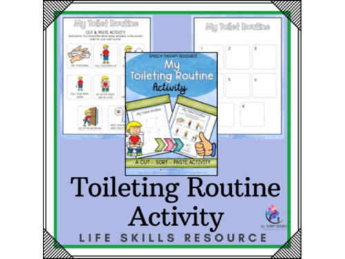 Toilet Training Activity Worksheet - Visual Supports for Personal Hygiene Autism