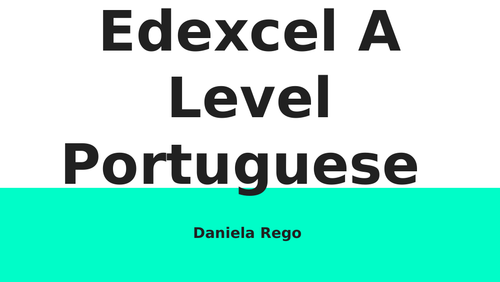 Edexcel A Level Portuguese: introdução