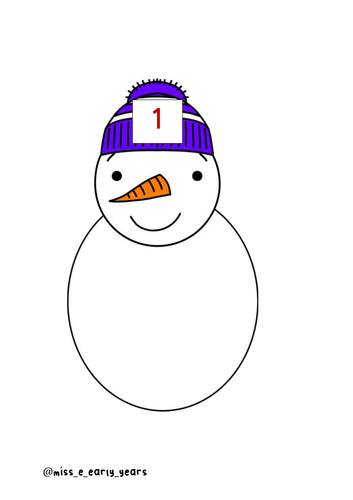 Christmas Snowmen - Maths Activity