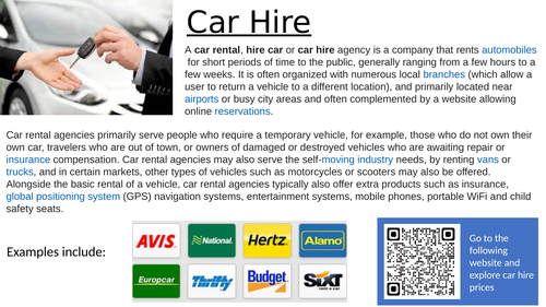 Ancillary services travel and tourism