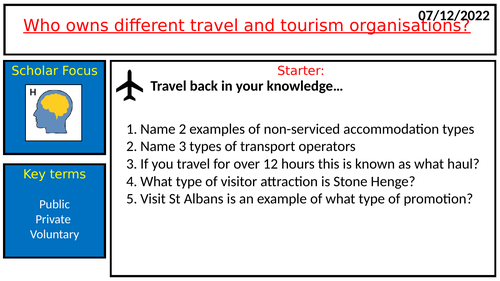 private ownership travel and tourism