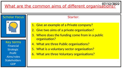 Travel & tourism common aims