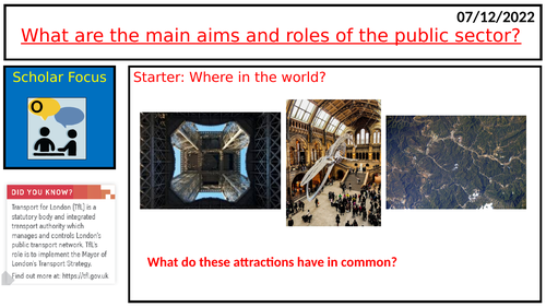 Public organisations in travel &tourism