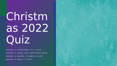 Mini Christmas Quiz (4 Rounds)