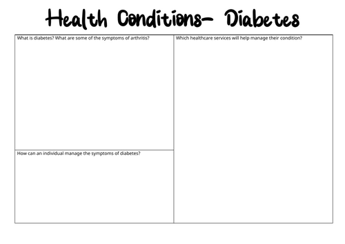 Component 2: L5:  Health Conditions Diabetes