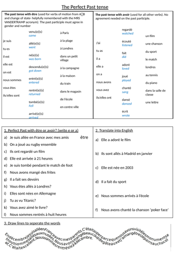 the-perfect-past-tense-with-avoir-and-tre-worksheet-conti-style