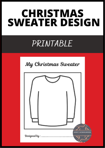 Christmas sweater design online template