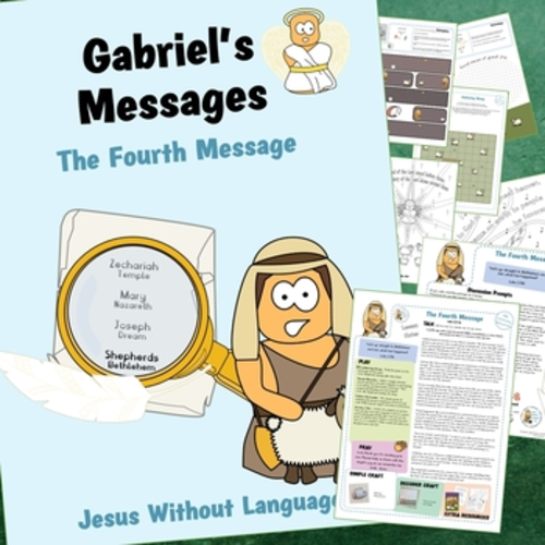 Gabriel's Messages - Advent 4 - Shepherds. Kidmin lesson & Bible crafts