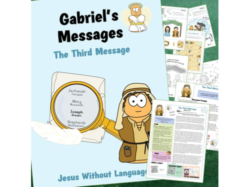 Gabriel's Messages - Advent 3 - Joseph. Kidmin lesson & Bible crafts
