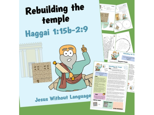Rebuilding the Temple - Haggai 2 - Kidmin Lesson & Bible Crafts