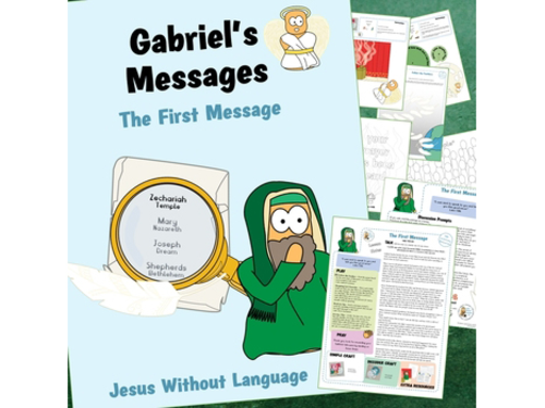 Gabriel's Messages - Advent 1 - Zechariah. Kidmin lesson & Bible crafts