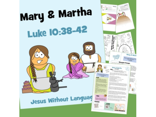 Mary and Martha - Luke 10 - Kidmin Lesson & Bible Crafts