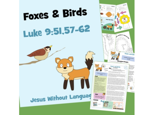 Foxes and Birds - Luke 9 - Kidmin Lesson & Bible Crafts