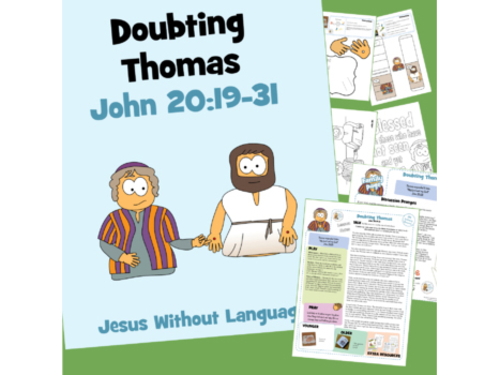 Doubting Thomas - John 20 - Kidmin Lesson & Bible Crafts