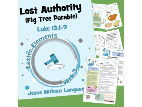 Lost Authority Lent 3 (Fig tree parable) - Kidmin lessons and Bible crafts