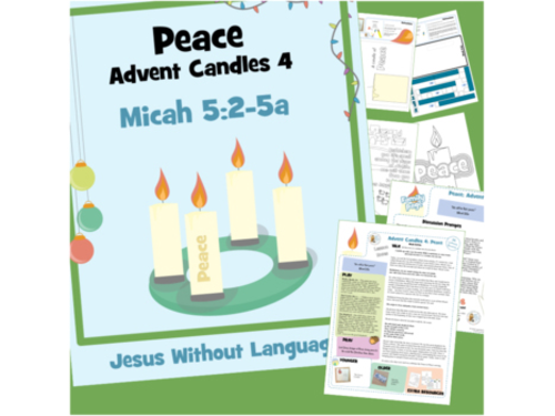 Advent Candle week 4 Kids Ministry Lesson & Bible Crafts - Micah 5