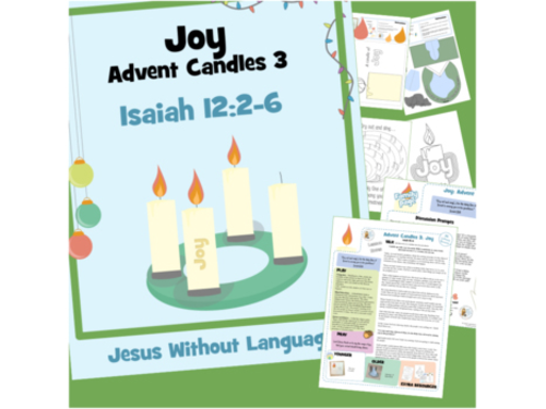 Advent Candle week 3 Kids Ministry Lesson & Bible Crafts - Isaiah 12