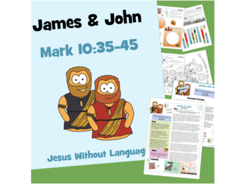 James and John Kids Ministry Lesson & Bible Crafts - Mark 10