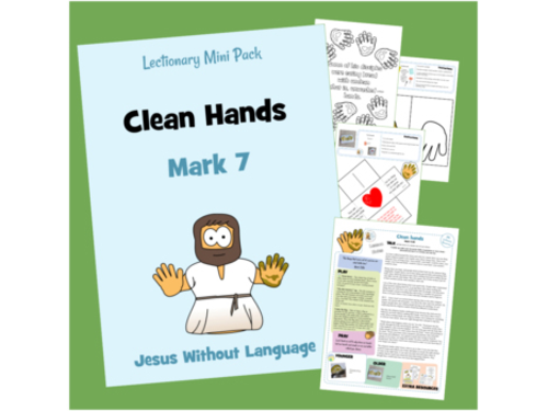 Clean Hands Kidmin Lesson & Bible Crafts - Mark 7
