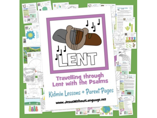 Lent through the Psalms - Kidmin lessons and Bible crafts + Family Lent study.
