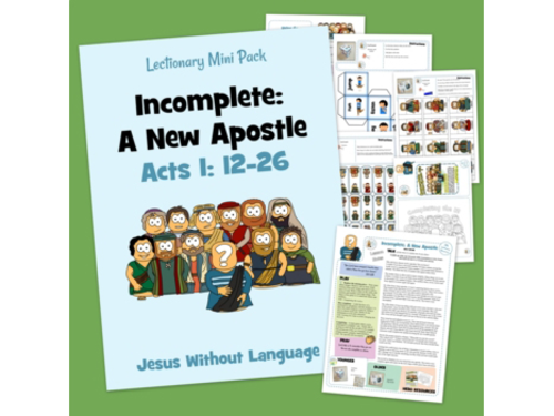 A new apostle Kidmin Lesson & Bible Crafts - Acts 1