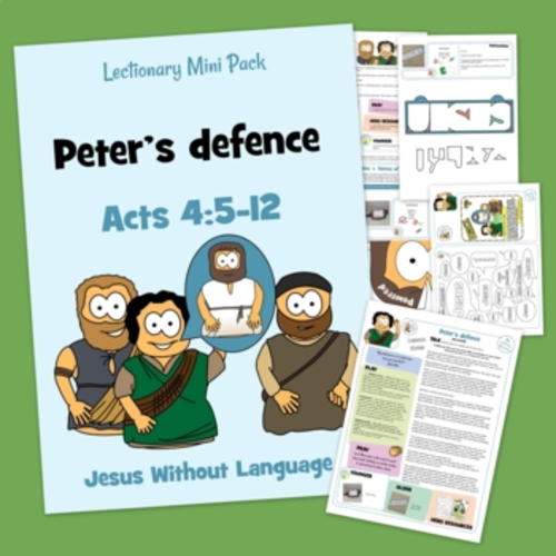Peter’s defence Kidmin Lesson & Bible Crafts - Acts 4