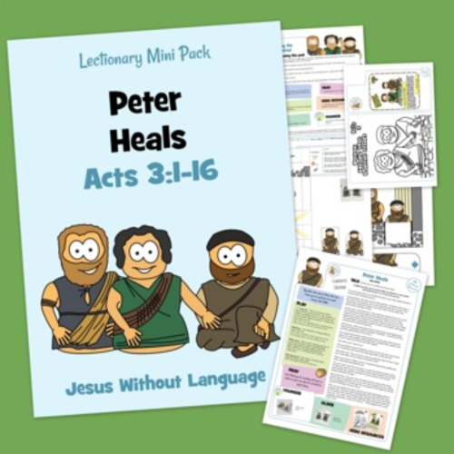 Peter Heals Kidmin Lesson & Bible Crafts - Acts 3