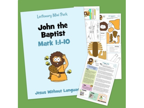 John the Baptist Lesson & Bible Crafts - Mark 1
