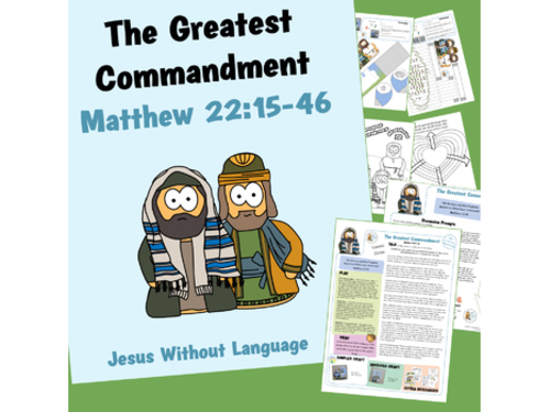 The 2 greatest commandments Kidmin Lesson & Bible Crafts