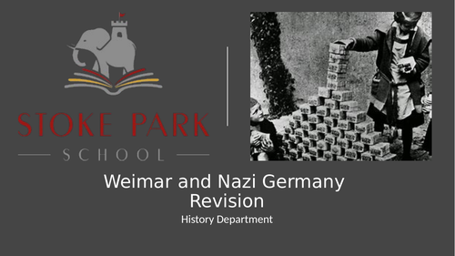 Weimar and Nazi Germany revision pack
